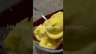 3-ingredient mango ice cream. Super clean, protein rich and sooo fire🔥