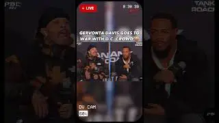 [5 Minutes Ago] Tank Davis starts BRAWL with D.C. CROWD ⚠️ @PBCONFOX #tankdavis #fight #boxing