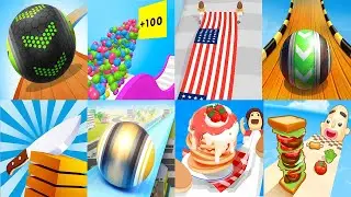 Going Balls VS Coin Rush Sky Rolling Ball 3D Ball Run 2048 Sandwich Runner Juice Run Smile Rush #18