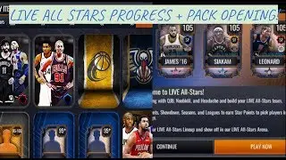 LIVE ALL STAR CAMPAIGN PROGRESS + VARIETY PACK OPENING! | NBA LIVE MOBILE 20 F2P EP.53