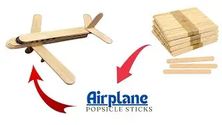 How to make an airplane by Popsicle Sticks | DIY Popsicle Sticks