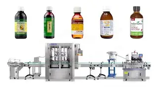 Automatic Syrup Bottle Filling And Capping Machine