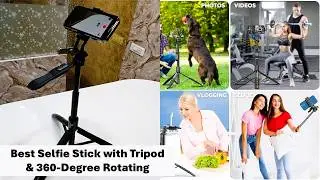Best Selfie Stick with Tripod & 360 Degree Rotating for Perfect Photos & Videos (Kratos K6)