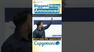 Capgemini Biggest Hiring 2023, 2024 , 2025(Off Campus) & 2026(On campus) !