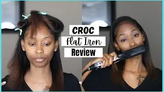 How To: Flat Iron Natural Hair | Croc Classic Flat Iron Review
