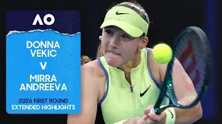 Donna Vekic v Mirra Andreeva Extended Highlights | Australian Open 2026 First Round