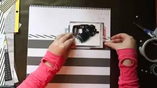 Start to finish scrapbooking layout: My new toy