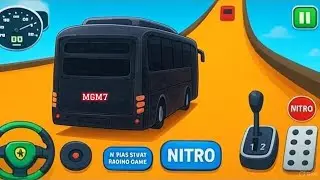 Crazy Bus Mega Ramp Impossible Racing &mdash; Автобусные трюки: невозможные трассы &mdash; Android GamePlay