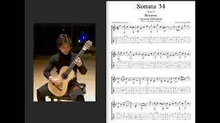 Sonata 34 Bourree in D minor S L Weiss - C Dillingham  (Transcription)