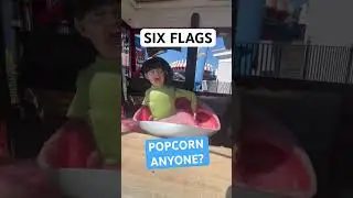 SCARY Popcorn Cart?!?! Six Flags Fright Fest #foryou #shorts #fun #food