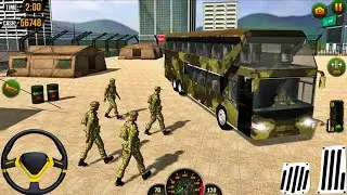 New Army Bus Games 2026 - Us Army Transporter Bus Driving 3D Game - Android GamePlay
