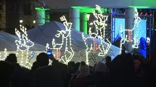 Downtown Milwaukee Bright With Holiday Lights