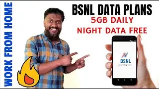 BSNL Data Plans for Work from Home | BSNL Best Data Plans | BSNL Prepaid Plans | BSNL 5GB Data Plan