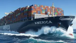88 Giant Ships Slam Into Monster Waves in Storm❗Chaos and a Launch Goes Horribly Wrong|Ship Storm TV