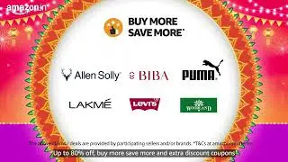 Amazon Great Indian Festival|Extra Happiness Days|Up to 50- 80% off on top Fashion & Beauty brands