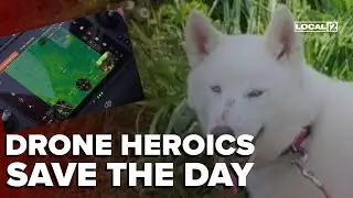 'I've never been more thankful': Drone helps local family find dog missing for 30 hours