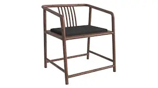 №302 3ds max solid wood chair modeling  tutorial 01