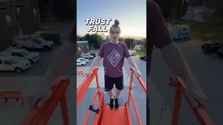 PROFESSIONAL STUNT MAN VS TRUST FALL 😱
