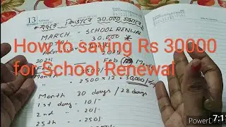 Saving Challenge for School Renewal fees||30000 saving Challenge||money saving