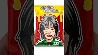 오징어 게임 SQUID GAME 3 PLAYER 222 BLIND BAG #shorts #unboxing #squidgame #blindbag #diy #craft #asmr