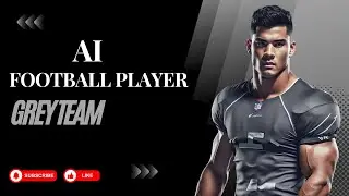 AI Football Players - Grey Uniform | AI Hot Men