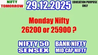 Nifty Tomorrow 29.12.2025 | Option Trading For Beginners | Technical Analysis in Tamil
