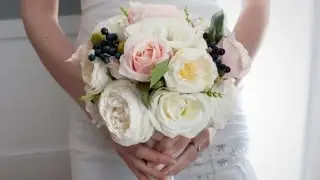 Blush And Ivory Wedding Bouquet