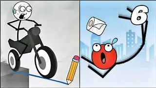 Draw Bridge Puzzal Hard Level 😱 - Stick Men #Stickmen