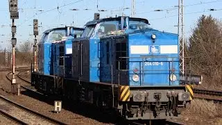 Güterzüge über Güterzüge in Biederitz / Captrain, Akiem, SBB-Cargo uvm. / 11.03.17!