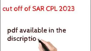 zonal wise cut off SI SAR CPL 2023