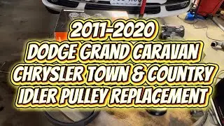 Замена натяжного ролика поликлинового ремня (Grand Caravan / Town & Country 2011&ndash;2020 гг.)