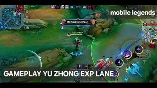 gameplay yu zhong exp lane #mobilelegends #games #shorts