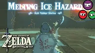 Zelda Breath of the Wild | Kuh Takkar Shrine  | Melting Ice Hazard | Frost Blade Location