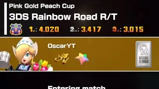 Mario kart tour Rosalina (Volendam) 3DS Rainbow road R/T (pink gold peach cup)(new year tour 2026)