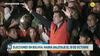 Elecciones en Bolivia: habr&aacute; balotaje el 19 de octubre │N20:30│ 18-08-25