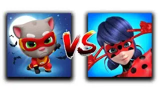 Talking Tom Hero Dash VS Miraculous Lady Bug (Microsoft Surface Duo)