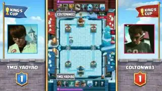TMD YaoYao vs. COLTONw83, Game 3 FINAL - 2016 Clash Royale KING's CUP #ClashRoyale