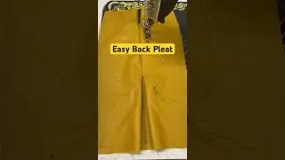 Back Pleat Skirt Made Easy #shorts  #sewing #sewingtips