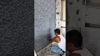 rollar texture painting on wall #textured #painting #asianpaints #shorts