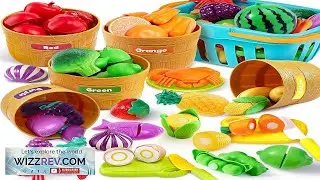 JOYIN Learning Toys Play Food Set for Toddlers Cutting Food for Preschool Review
