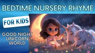 Goodnight Unicorn World Bedtime Song | Calming Bedtime Nursery Rhyme | Good night Song for Kids