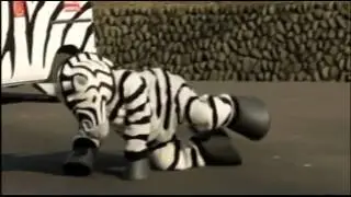 Fake zebra makes a run for it during zoo drill