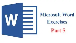 Microsoft Word Exercises تمارين ميكروسوفت وورد  [Part 5]