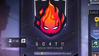 FREE FIRE GO4T GUILD TEST  ON LIVE 1V2  THIS IS FREE STYLE PLAYER GUILD