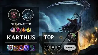 Karthus Top vs Singed - NA Grandmaster Patch 11.24b