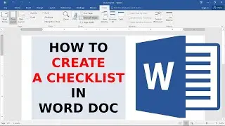 How To Create a Checklist in Word