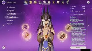 (SHOWCASE) Cyno Damage Test With Team | Genshin Impact 3.1