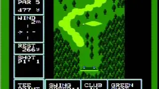 Golf US Course on famicom disk system