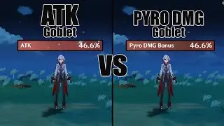 Arlecchino ATK Goblet vs PYRO DMG Goblet - Genshin impact