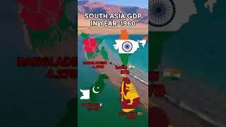 South asia gdp in 1960-2022 #gdp #viral